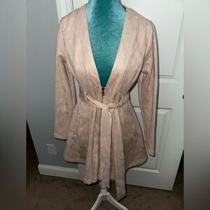 Tan suede jacket 🧥✨